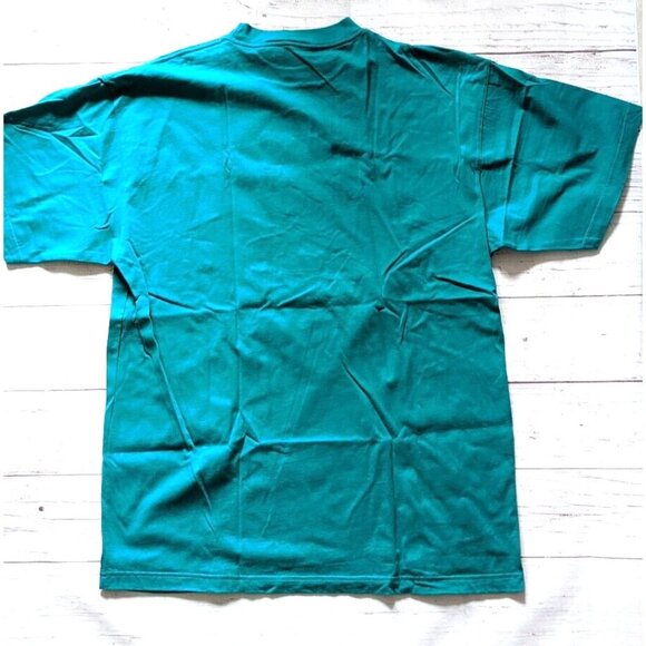 VTG Mickey INC Walt Disney T-shirt Men Unisex Green Applique Short Sleeve SizeXL - Picture 8 of 12